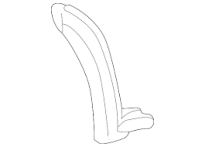 Genuine HONDA OEM WEATHERSTRIP, L. CENTER PILLAR 72393-S2A-013