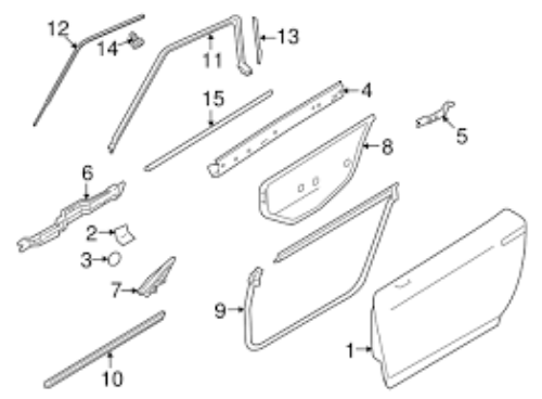 Genuine Nissan OEM R35GT-R 2007- Weather strip Left and Right Set