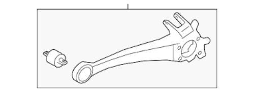 Genuine Mitsubishi OEM ARM ASSY, RR SUSP TRAIL, LH 4125A079