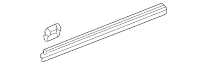 Genuine HONDA OEM Door Window Weather Molding Left 72450-S03-003