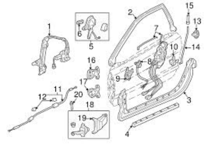 GENUINE HONDA OEM NSX NA1 NA2 LEFT & RIGHT DOOR CHECKER COMP SET