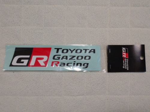 Genuine TOYOTA OEM GAZOO Racing Cutting sticker Black GR17A028