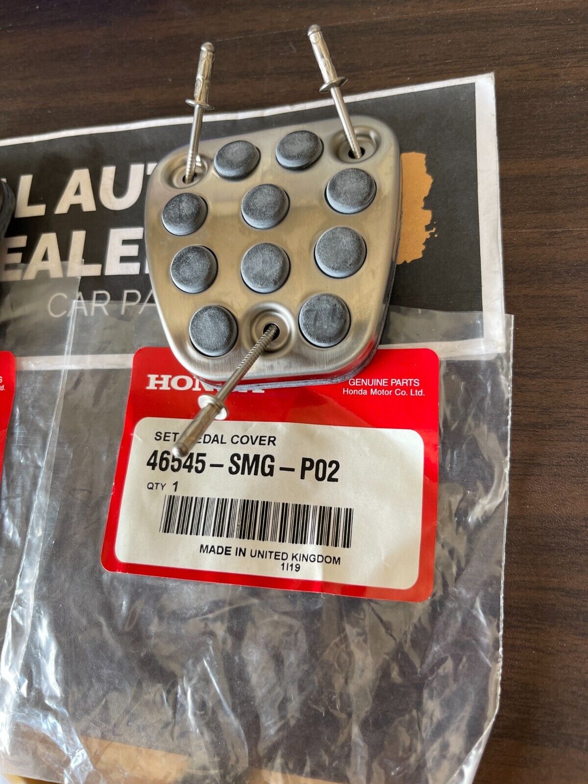 Genuine HONDA OEM ACURA Integra DC5 RSX Accord Civic Brake Clutch Pedal Pads