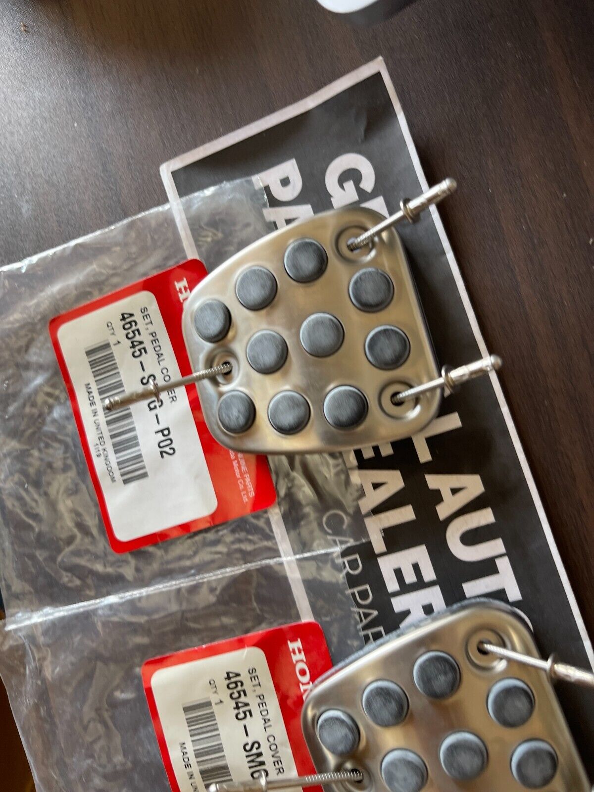 Genuine HONDA OEM ACURA Integra DC5 RSX Accord Civic Brake Clutch Pedal Pads