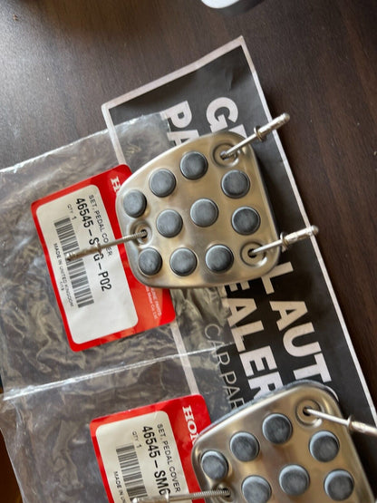 Genuine HONDA OEM ACURA Integra DC5 RSX Accord Civic Brake Clutch Pedal Pads