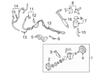 Genuine Nissan OEM 03 - 08 Infiniti FX35 FX45 POWER Steering Pressure Sensor