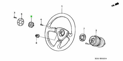 Genuine Honda OEM Acura NSX NA2 TypeS / S-ZERO Horn Button 78514-SL0-Z71ZA JDM