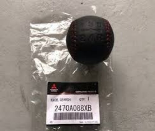 Genuine Mitsubishi OEM Evolution 10 Final Edition Shift Knob Red Stitch