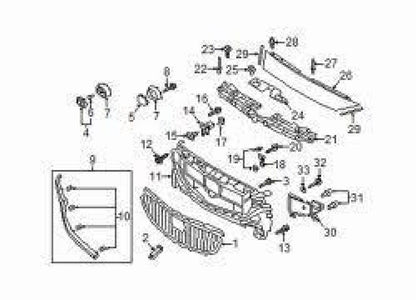 Genuine MAZDA OEM 18-21 MAZDA6 Front Grille Adaptive Radar Emblem GSH7-51-730