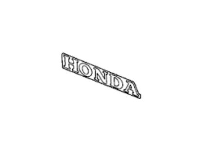 Genuine Honda OEM 88-91 CRX EF Rear Decal Sticker 75712-SH2-000ZJ