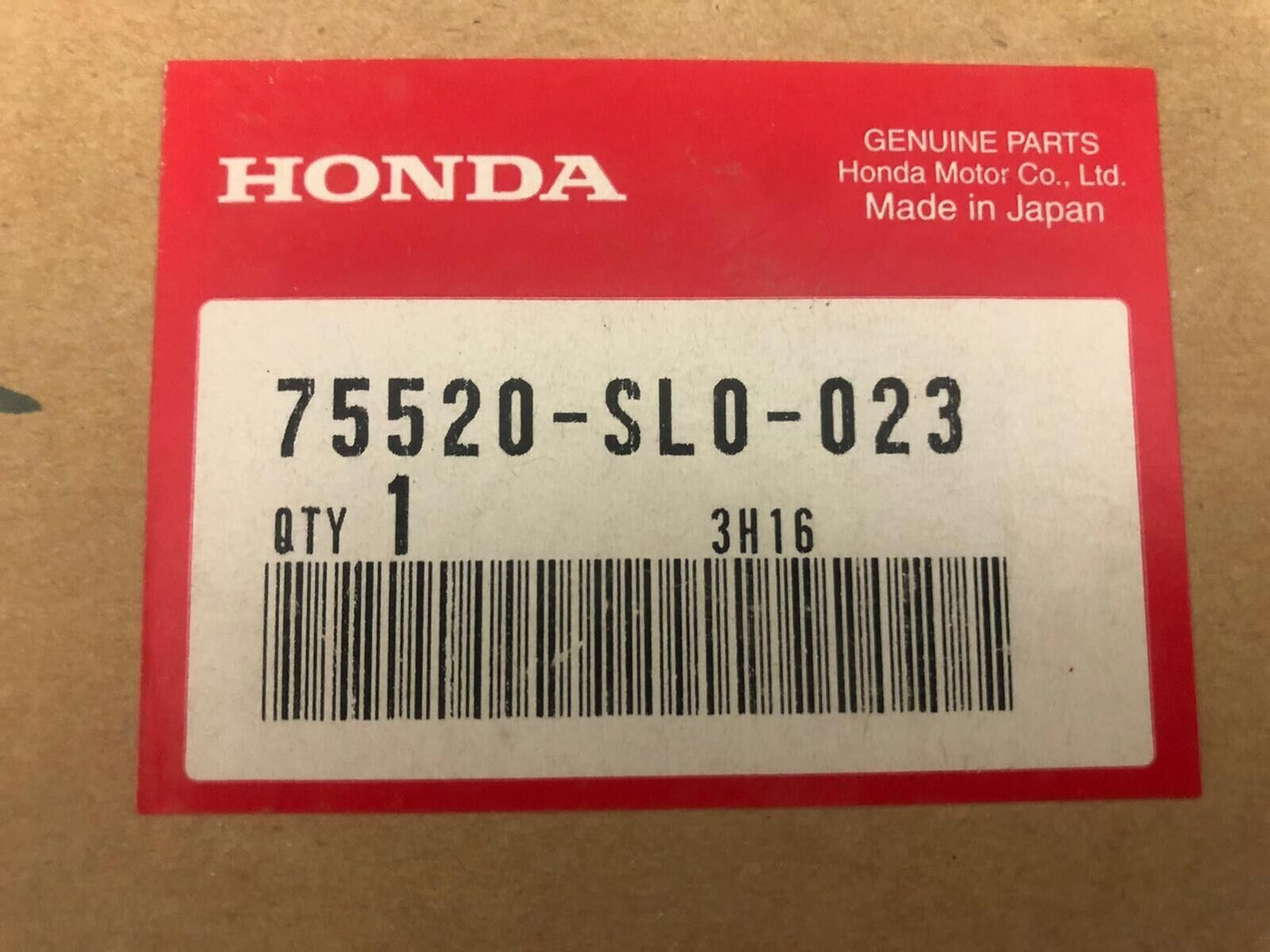 Honda Acura NSX NSX-R NA1 NA2 Garnish Rear Panel OEM Genuine Parts 75520-SL0-023