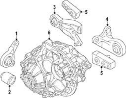Genuine MITSUBISHI OEM MOUNTING Engine Mount Bracket Outlander 2SET