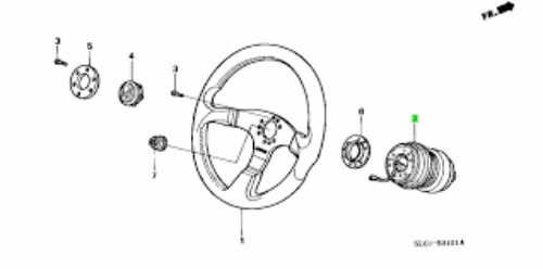 GENUINE HONDA OEM MOMO SPARCO HUB COMP STEERING WHEEL KIT For NSX NA1