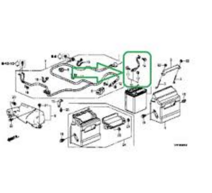 Genuine Honda OEM ACTY Battery Cable Earth Assy.  32600-TP8-000