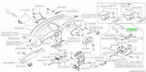 Genuine SUBARU FORESTR SG5 SG9 Center Dash Console Navigation Audio Double Panel