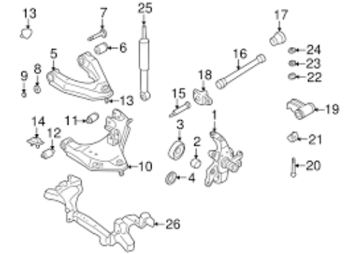 Genuine Nissan OEM Lower Shaft Pin 54419-VK80A