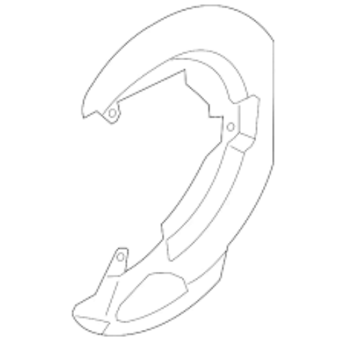 Genuine MAZDA MAZDA3 BK BL 08-13 Front Brake Splash Dust Shield Rh BBM2-33-260