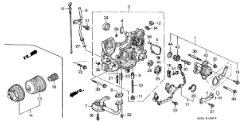 GENUINE HONDA OEM GEAR CASE SET ACCORD ODYSSEY PRELUDE 13500-PT0-J00