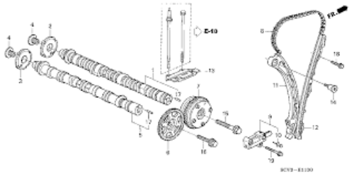 Genuine Honda OEM VTC Actuator Assembly (46T) 14310-RZA-003