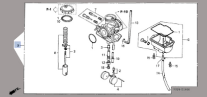 Genuine HONDA OEM CARBURETOR 2000-2005 XR80R CRF80F 16100-GN1-A83