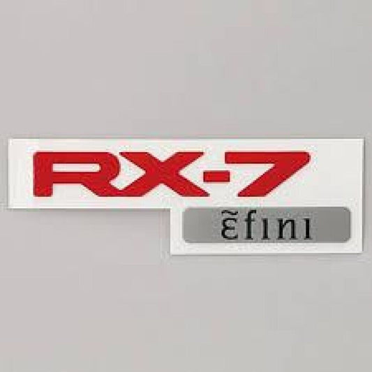 Genuine MAZDA RX-7 FD3S Efini RED Rear Badge Emblem RARE ITEM F100-51-711 B11