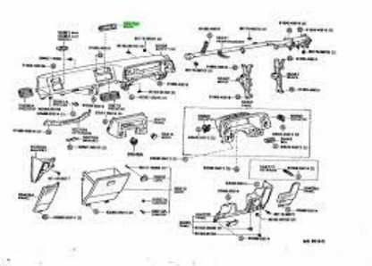 Genuine TOYOTA OEM AE86 Corolla GTS SR5 Dash Clock Bezel Trim 55478-12040-01