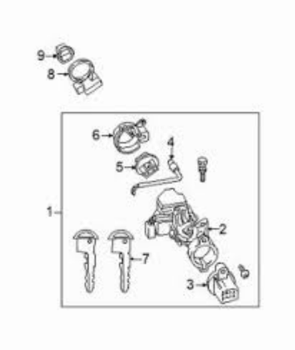 Genuine MAZDA OEM MX-5 MIATA NC 2006-2015 Ignition Knob Handle NF51-66-141A 02