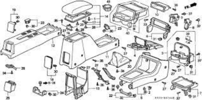 Honda OEM 1996-2000 Civic EX CX DX D16 Black 5 Speed Manual Shift Boot S04