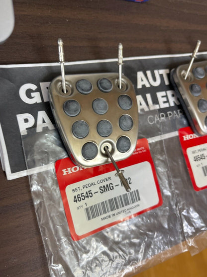 Genuine HONDA OEM ACURA Integra DC5 RSX Accord Civic Brake Clutch Pedal Pads