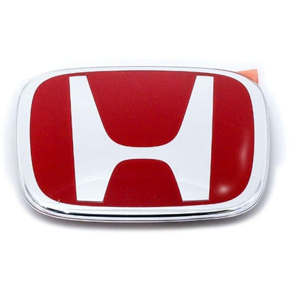 Honda OEM 2Pc Red H Front Rear Emblem Badge  Fit 2016-2021 CIVIC SEDAN 4DR JDM