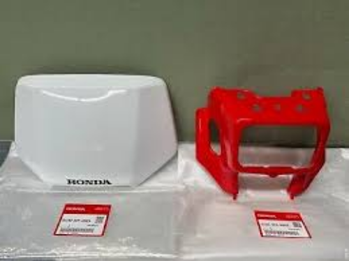 Genuine HONDA OEM Headlight Cover Shroud Number Plate Set 96-04 XR250 R XR400 R