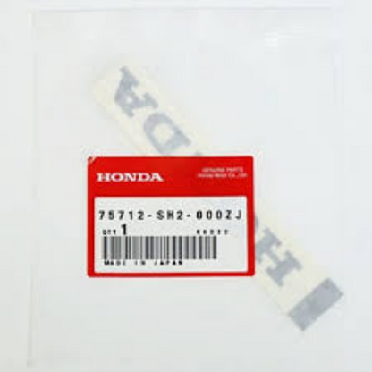 Genuine Honda OEM 88-91 CRX EF Rear Decal Sticker 75712-SH2-000ZJ