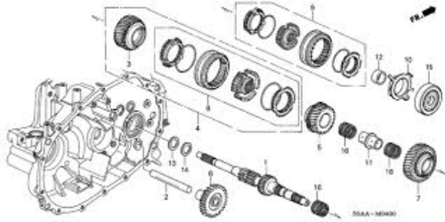 Genuine HONDA OEM RING, SYNC 23626-PLW-305