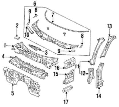 Genuine MAZDA OEM RX-7 FD3S SA22C Screen Seal Protector FD01-50-794A
