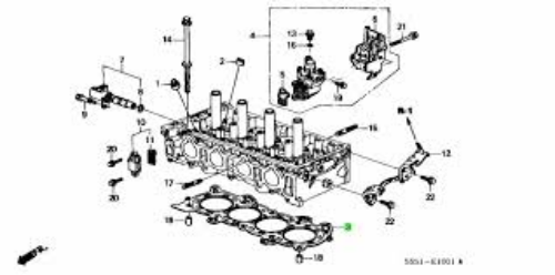 GENUINE HONDA OEM ACURA RSX HATCHBACK (2002-2006)  Gasket Cylinder Head