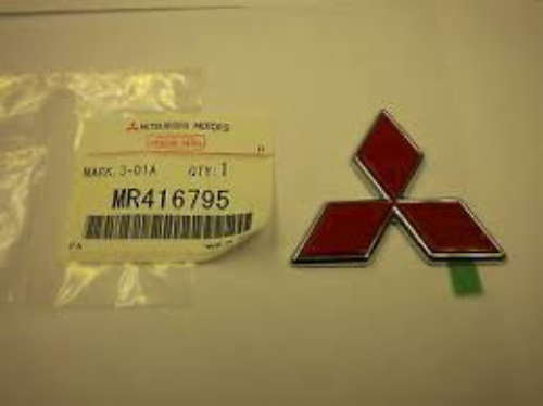 Genuine MITSUBISHI OEM 3000GT VR-4 3000 GTR 1991-1999 Red Front Emblem Budge