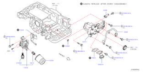 Genuine NISSAN OEM GT-R GTR R35 Bracket Oil Filter 15238-JF00D