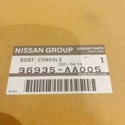 Genuine Nissan R34 Skyline GTT Leather Shift Boot & Console Plate 96935 - AA005