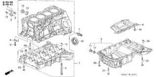 Genuine HONDA OEM S2000 S2K AP1 AP2 Engine Oil Pan 11200-PCX-000