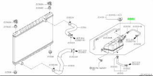 Genuine NISSAN OEM GTR Coolant Reservoir Overflow Tank 21710-JF00A