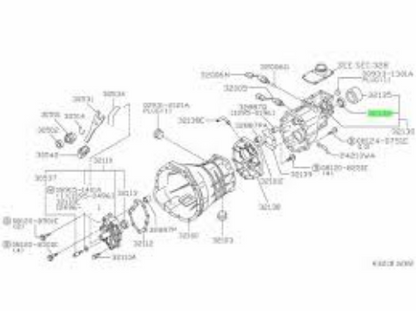 Genuine Nissan OEM RB25DET VG30DETT Rear Transmission Seal 32136-01G10 F/S