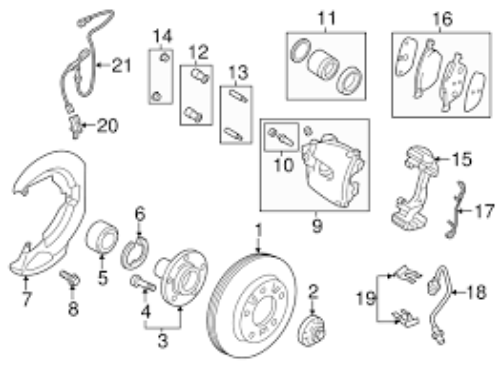 Genuine MAZDA MAZDA3 BK BL 08-13 Front Brake Splash Dust Shield Rh BBM2-33-260