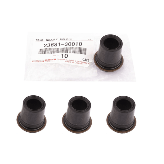 Genuine Toyota OEM 1KDF 2KDFTV Injector Nozzle Holder Seal 23681-30010 Set of 4