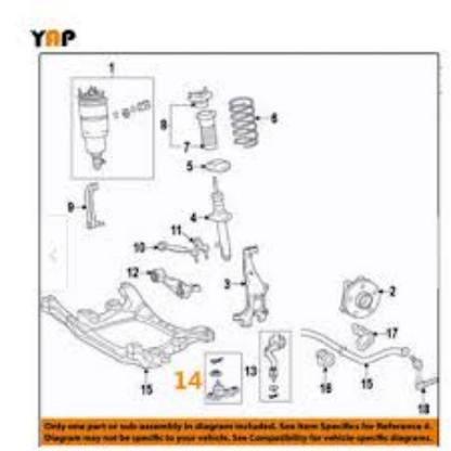 Genuine Toyota OEM Lexus JOINT ASSY, LOWER BALL, FRONT RH & LH Set