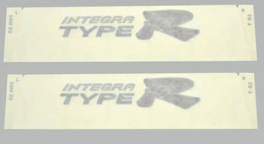 Genuine Honda OEM Acura Integra TYPE R Side & Rear Decals Stickers Black Outline