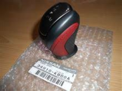 Genuine Nissan OEM R35 GT-R GTR BNR35 Shift Knob Red Black Leather 34910-KB60A