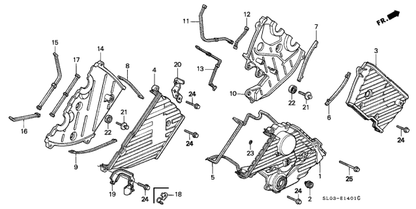 Genuine HONDA OEM NSX NA1 Water Pump 19200-PR7-305