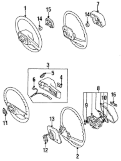 Genuine Toyota OEM STARLET KP61 1980/08-1983/12 RING, HORN CONTACT 45176-20030