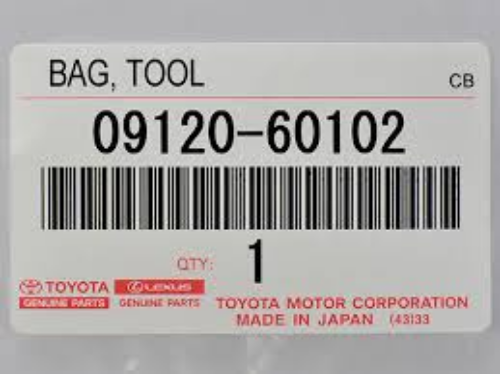 Genuine TOYOTA Tool Bag Case 72-92 LAND CRUISER BJ70 FJ60 4Runner 09120-60102