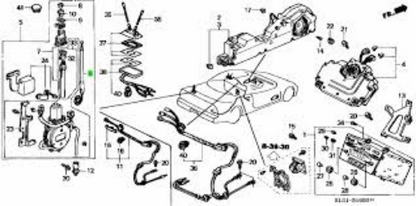 Genuine HONDA OEM Integra DC2 Type-R Power Antenna Mast 39152-SR4-003